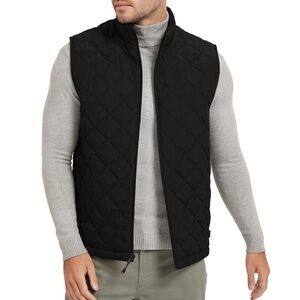 Hawke & Co Men's Quilted Black Vest